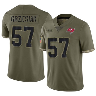 Limited Daniel Grzesiak Youth Tampa Bay Buccaneers 2022 Salute To Service Jersey - Olive