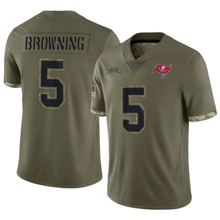 Limited Jack Browning Men's Tampa Bay Buccaneers 2022 Salute To Service Jersey - Olive