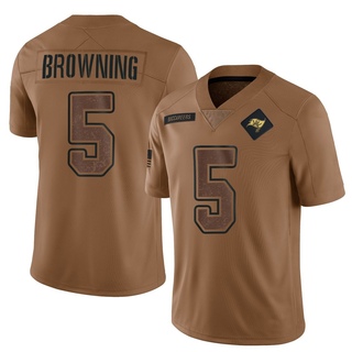 Limited Jack Browning Men's Tampa Bay Buccaneers 2023 Salute To Service Jersey - Brown