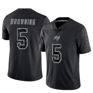 Limited Jack Browning Men's Tampa Bay Buccaneers Reflective Jersey - Black