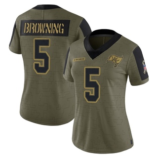 Limited Jack Browning Women's Tampa Bay Buccaneers 2021 Salute To Service Jersey - Olive