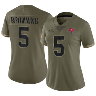 Limited Jack Browning Women's Tampa Bay Buccaneers 2022 Salute To Service Jersey - Olive