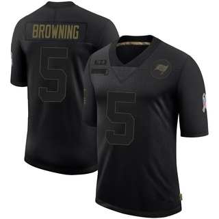 Limited Jack Browning Youth Tampa Bay Buccaneers 2020 Salute To Service Jersey - Black