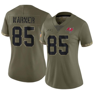 Limited Kade Warner Women's Tampa Bay Buccaneers 2022 Salute To Service Jersey - Olive