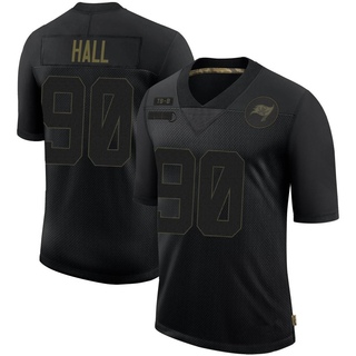 Limited Logan Hall Men's Tampa Bay Buccaneers 2020 Salute To Service Jersey - Black