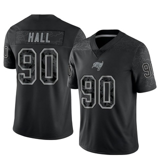 Limited Logan Hall Men's Tampa Bay Buccaneers Reflective Jersey - Black