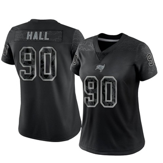 Limited Logan Hall Women's Tampa Bay Buccaneers Reflective Jersey - Black