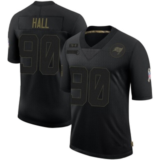 Limited Logan Hall Youth Tampa Bay Buccaneers 2020 Salute To Service Jersey - Black