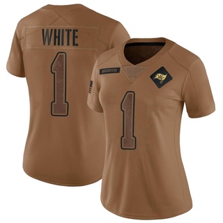 Limited Rachaad White Women's Tampa Bay Buccaneers 2023 Salute To Service Jersey - Brown