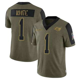 Limited Rachaad White Youth Tampa Bay Buccaneers 2021 Salute To Service Jersey - Olive