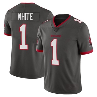 Limited Rachaad White Youth Tampa Bay Buccaneers Pewter Alternate Vapor Jersey