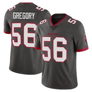 Limited Randy Gregory Men's Tampa Bay Buccaneers Pewter Alternate Vapor Jersey