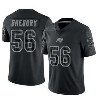 Limited Randy Gregory Men's Tampa Bay Buccaneers Reflective Jersey - Black