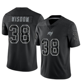 Limited Rashad Wisdom Youth Tampa Bay Buccaneers Reflective Jersey - Black