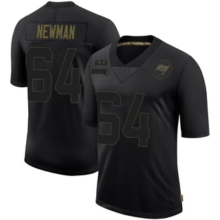 Limited Royce Newman Men's Tampa Bay Buccaneers 2020 Salute To Service Jersey - Black