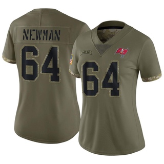 Limited Royce Newman Women's Tampa Bay Buccaneers 2022 Salute To Service Jersey - Olive