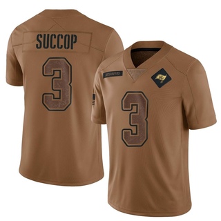 Limited Ryan Succop Men's Tampa Bay Buccaneers 2023 Salute To Service Jersey - Brown