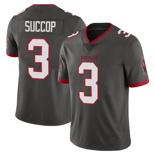 Limited Ryan Succop Men's Tampa Bay Buccaneers Pewter Alternate Vapor Jersey