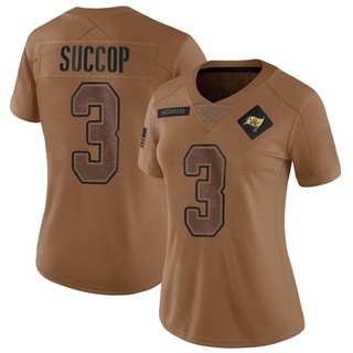 Limited Ryan Succop Women's Tampa Bay Buccaneers 2023 Salute To Service Jersey - Brown