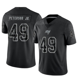 Limited Shaun Peterson Jr. Men's Tampa Bay Buccaneers Reflective Jersey - Black