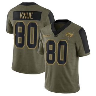 Limited Tanner Knue Men's Tampa Bay Buccaneers 2021 Salute To Service Jersey - Olive