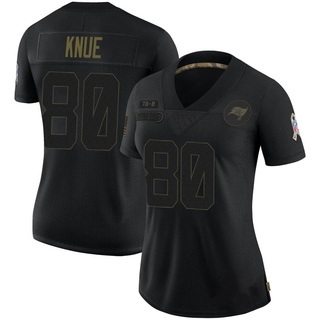 Limited Tanner Knue Women's Tampa Bay Buccaneers 2020 Salute To Service Jersey - Black