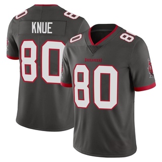 Limited Tanner Knue Youth Tampa Bay Buccaneers Pewter Alternate Vapor Jersey