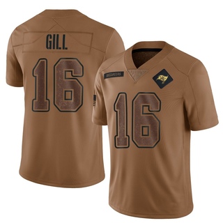 Limited Trenton Gill Men's Tampa Bay Buccaneers 2023 Salute To Service Jersey - Brown