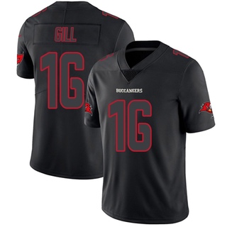 Limited Trenton Gill Men's Tampa Bay Buccaneers Jersey - Black Impact