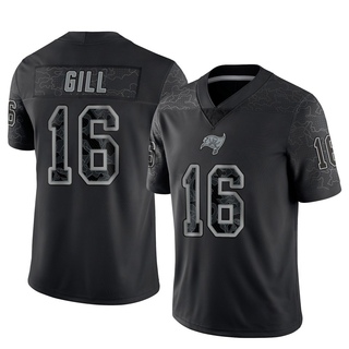 Limited Trenton Gill Men's Tampa Bay Buccaneers Reflective Jersey - Black