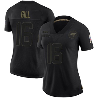 Limited Trenton Gill Women's Tampa Bay Buccaneers 2020 Salute To Service Jersey - Black