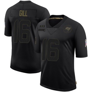 Limited Trenton Gill Youth Tampa Bay Buccaneers 2020 Salute To Service Jersey - Black