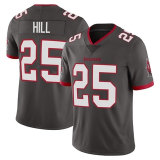 Limited Troy Hill Men's Tampa Bay Buccaneers Pewter Alternate Vapor Jersey