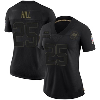 Limited Troy Hill Women's Tampa Bay Buccaneers 2020 Salute To Service Jersey - Black