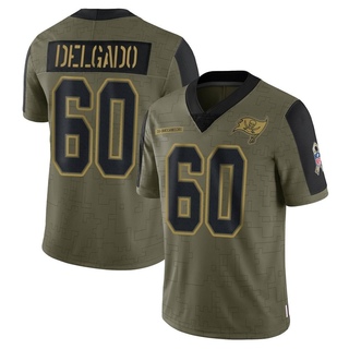 Limited Xavier Delgado Youth Tampa Bay Buccaneers 2021 Salute To Service Jersey - Olive